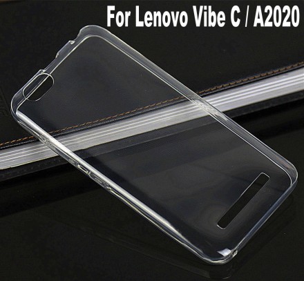 Ультратонкая ТПУ накладка Crystal для Lenovo A2020 Vibe C (прозрачная)