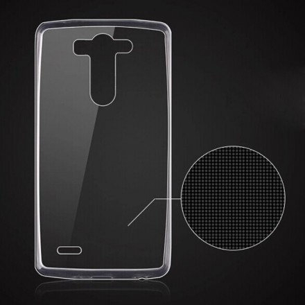 Ультратонкая ТПУ накладка Crystal для LG G3 S D724 (прозрачная)