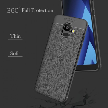 ТПУ накладка Skin Texture для Samsung A600 Galaxy A6 2018