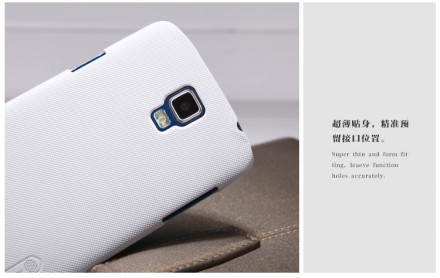 Пластиковая накладка Nillkin Super Frosted для Samsung i9295 Galaxy S4 Active (+ пленка на экран)