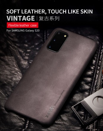 Кожаный чехол X-Level Vintage Series для Samsung Galaxy S20