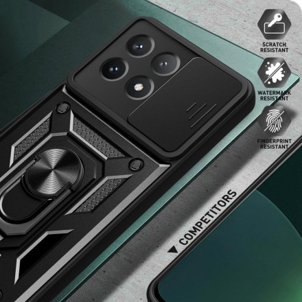 TPU+PC чехол Gate Ring Plaza (с защитой камеры) для Xiaomi Poco X6 Pro