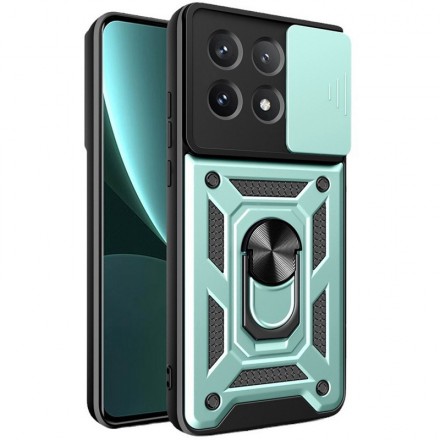 TPU+PC чехол Gate Ring Plaza (с защитой камеры) для Xiaomi Poco X6 Pro