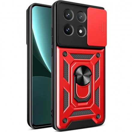 TPU+PC чехол Gate Ring Plaza (с защитой камеры) для Xiaomi Poco X6 Pro