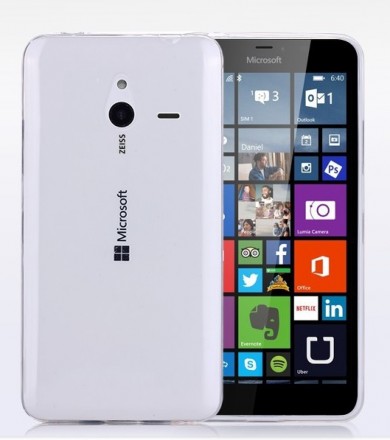 Ультратонкая ТПУ накладка Crystal для Microsoft Lumia 640 XL (прозрачная)