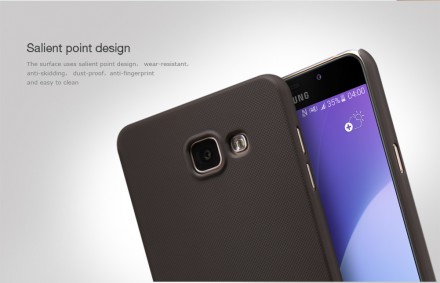 Пластиковый чехол Nillkin Super Frosted для Samsung A510F Galaxy A5 (+ пленка на экран)