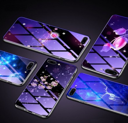 ТПУ накладка Violet Glass для iPhone 7