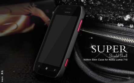 Пластиковая накладка Nillkin Super Frosted для Nokia Lumia 710 (+ пленка на экран)