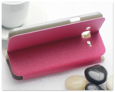 Чехол (книжка) с окошком Pudini Goldsand для Samsung J500H Galaxy J5