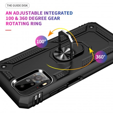 TPU+PC чехол Ring Plaza (с подставкой) для Xiaomi Redmi Note 10