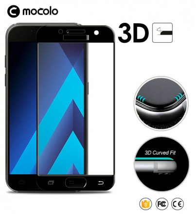 Защитное стекло с рамкой MOCOLO 3D Premium для Samsung A320F Galaxy A3 (2017)