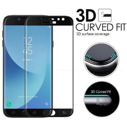 Защитное стекло c рамкой 3D+ Full-Screen для Samsung Galaxy J3 (2017)