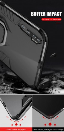 Чехол Strong Guard Ring для Xiaomi Mi Note 10 (c подставкой)
