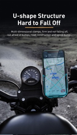 Вело- Мото- держатель для смартфона Baseus Armor Motorcycle