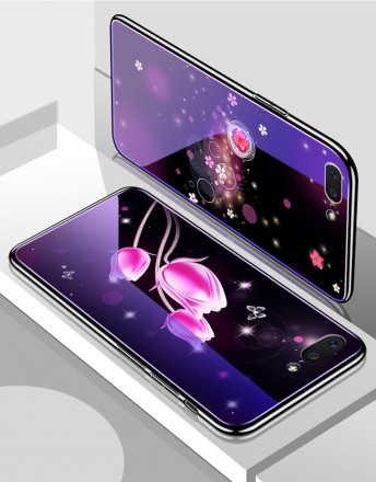 ТПУ накладка Violet Glass для iPhone 8 Plus