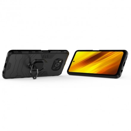 Чехол Strong Guard Ring для Xiaomi Poco X3 Pro (c подставкой)
