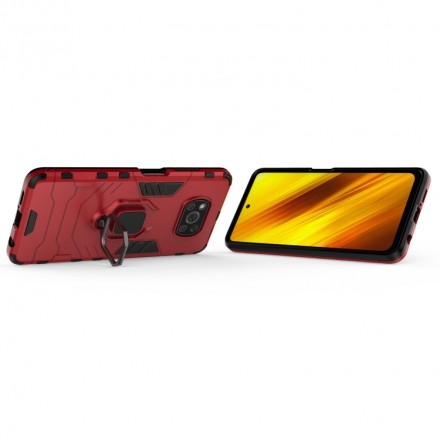 Чехол Strong Guard Ring для Xiaomi Poco X3 Pro (c подставкой)
