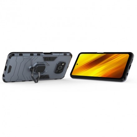 Чехол Strong Guard Ring для Xiaomi Poco X3 Pro (c подставкой)