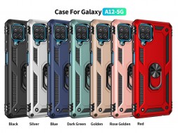 TPU+PC чехол Ring Plaza (с подставкой) для Samsung Galaxy A12s