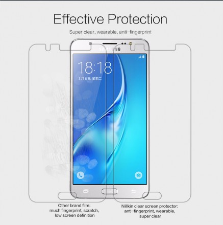 Защитная пленка на экран Samsung J510 Galaxy J5 Nillkin Crystal