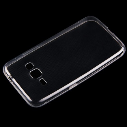 Ультратонкая ТПУ накладка Crystal для Samsung J120H Galaxy J1 (прозрачная)