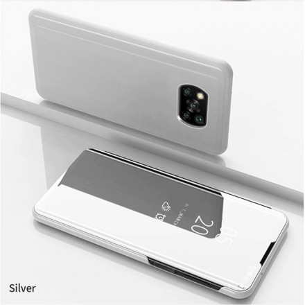 Чехол Mirror Clear View Case для Xiaomi Poco X3 Pro