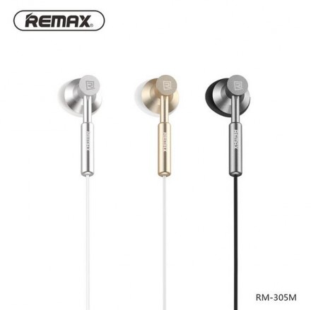 Наушники HF Remax RM-305M (с микрофоном и кнопками)