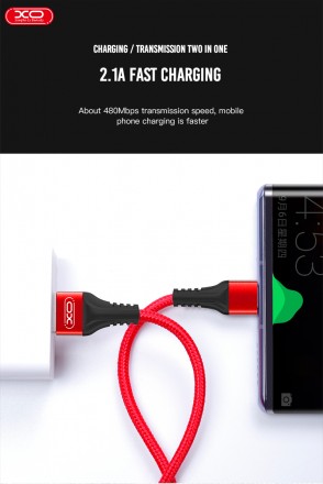 USB - Type-C кабель XO NB118 (2.1 A)