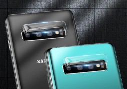 Прозрачное защитное стекло для Samsung Galaxy S10 Plus G975F (на камеру)