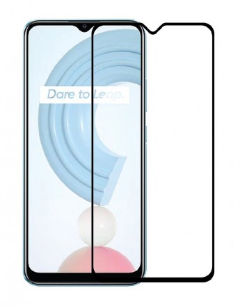 Защитное стекло 5D+ Full-Screen с рамкой для Realme C21