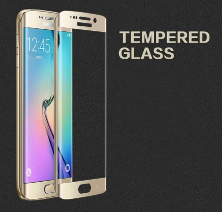 Защитное стекло с рамкой для Samsung G925F Galaxy S6 Edge Frame 2.5D Glass