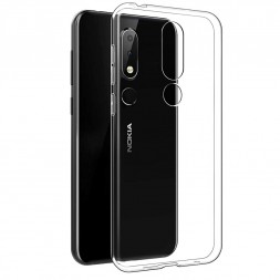 Ультратонкая ТПУ накладка Crystal для Nokia X5 (прозрачная)