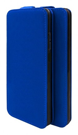 Чехол из натуральной кожи Estenvio Leather Flip на Sony Xperia E4