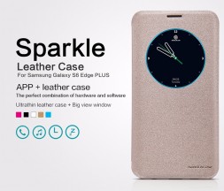 Чехол (книжка) Nillkin Sparkle для Samsung G928F Galaxy S6 Edge Plus