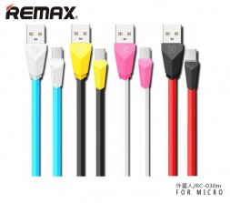 USB - MicroUSB кабель Remax Aliens (RC-30m)
