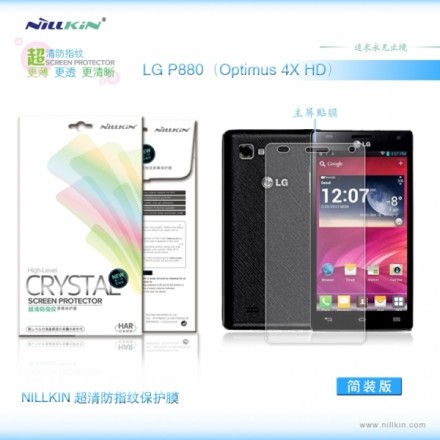 Защитная пленка на экран LG P880 Optimus 4X HD Nillkin Crystal