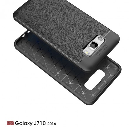 ТПУ накладка Skin Texture для Samsung J710 Galaxy J7 (2016)