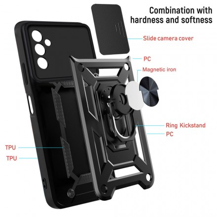 TPU+PC чехол Gate Ring Plaza (с защитой камеры) для Samsung Galaxy M35