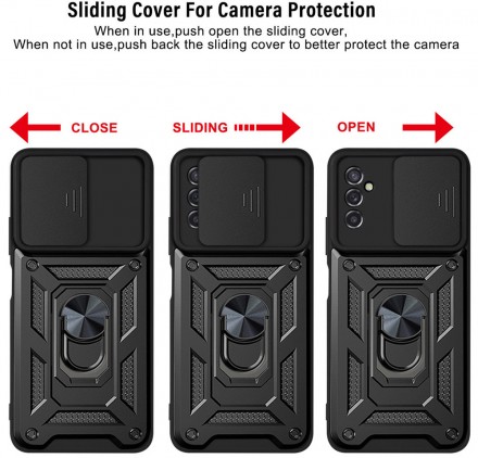 TPU+PC чехол Gate Ring Plaza (с защитой камеры) для Samsung Galaxy M35