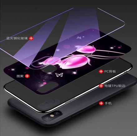 ТПУ чехол Violet Glass для Xiaomi Redmi Note 5