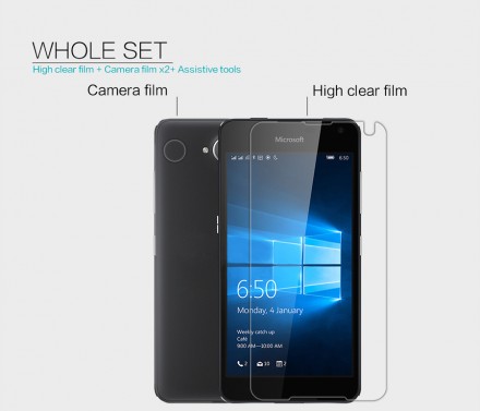 Защитная пленка на экран Microsoft Lumia 650 Nillkin Crystal