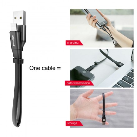 USB - Lightning кабель Baseus Nimble (0.23 M, 2.0 A)
