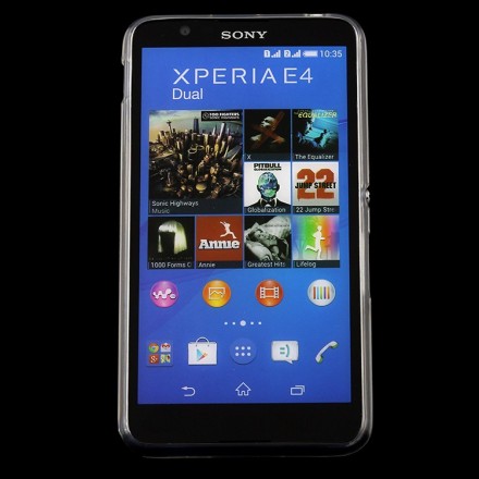Ультратонкая ТПУ накладка Crystal для Sony Xperia E4 (прозрачная)