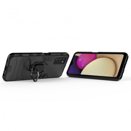 Чехол Strong Guard Ring для Samsung Galaxy A03s (c подставкой)