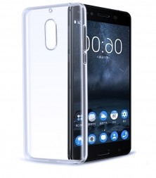 Прозрачная накладка Crystal Strong 0.5 mm для Nokia 6