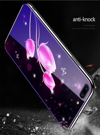 ТПУ накладка Violet Glass для iPhone SE (2020)