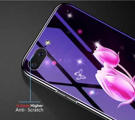 ТПУ накладка Violet Glass для iPhone SE (2020)