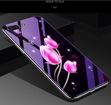 ТПУ накладка Violet Glass для iPhone SE (2020)