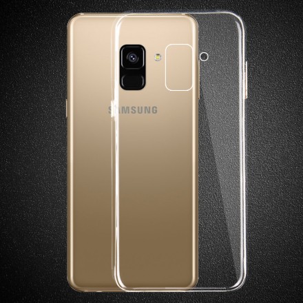 Ультратонкая ТПУ накладка Crystal для Samsung Galaxy J6 2018 J600 (прозрачная)