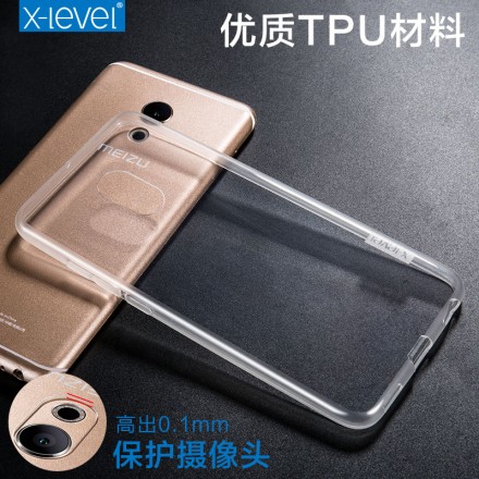 ТПУ накладка X-Level Antislip Series для Meizu U10 (прозрачная)